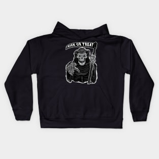 Grim Reaper Trick or Treat by eShirtlabs Kids Hoodie